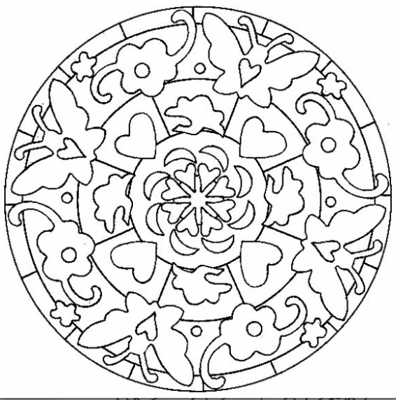 Mandalas Cœur 13